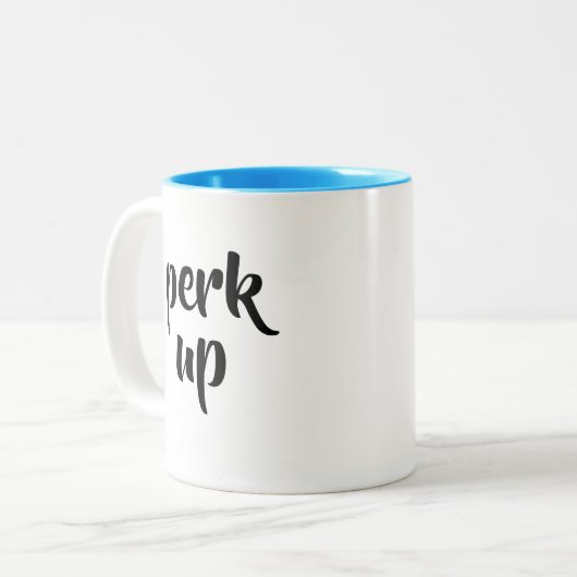 Mok Koffie omhoog (Voorkant links)