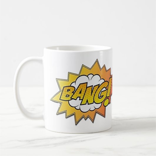 Mok koffie - Pop Art Bang (Links)