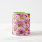 Mok koffie - Roze Gerbera Daisies (Center)