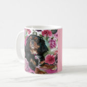 Mok koffie van Black en Tan Cavalier (Voorkant links)