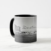 Mok koffie van Black & White Destin Florida (Voorkant links)