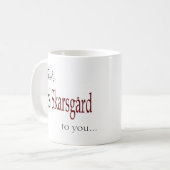 mok koffie van mevrouw Skarsgard (Voorkant links)
