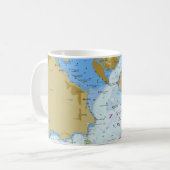 Mok Koffie voor Nautical Chart (Voorkant links)