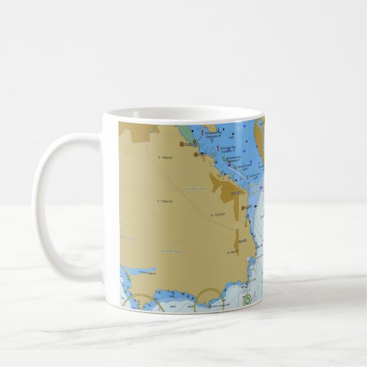 Mok Koffie voor Nautical Chart (Links)