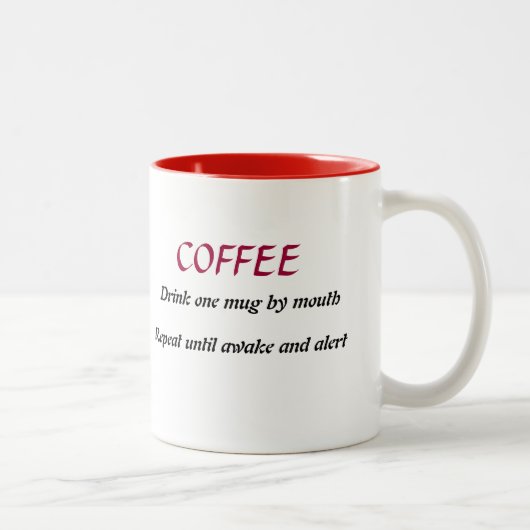 Mok koffie voorschrijven (Rechts)