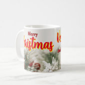 Mok Koffie vrolijk kerstfeest Venezuela, aanpasbaa (Voorkant links)