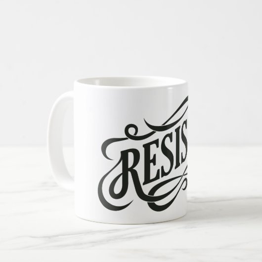 Mok Koffie weerstaan (Voorkant links)