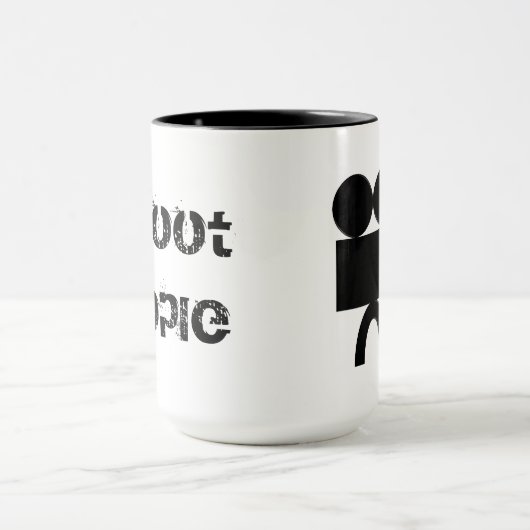 mok koffiebeker ik schiet op filmstijl (Midden)