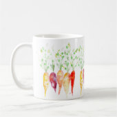 Mok koffiebeker - Waterverf Heirloom Carrots (Links)