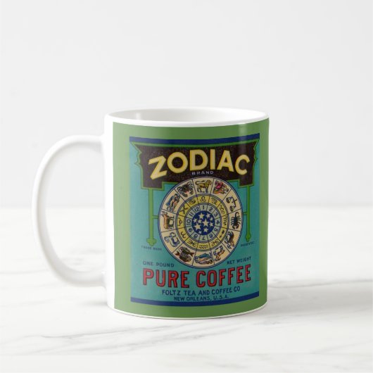 Mok  Koffieetiket (Zodiac Coffee) (Links)