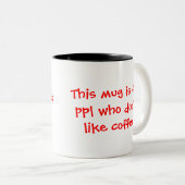 Mok koffiehaters (Voorkant rechts)