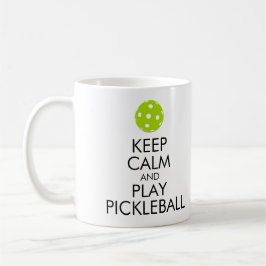 mok Koffiekoffie "KEEP CALM AND PLAY PICKLEBALL"