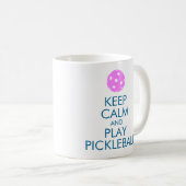 mok Koffiekoffie "KEEP CALM AND PLAY PICKLEBALL" (Voorkant rechts)