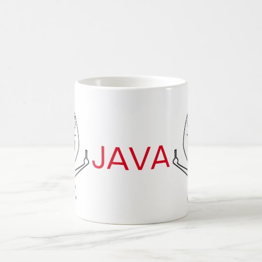 Mok Koffiekoffie van de Midden-Vinger-Java-program (Center)