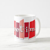 Mok Koffiekoffie voor atoomstijlretro (rood) (Voorkant rechts)