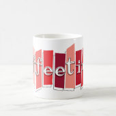 Mok Koffiekoffie voor atoomstijlretro (rood) (Center)