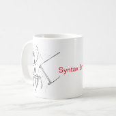 Mok Koffieprogramma's van Desk Flip Guy Syntax (Voorkant links)
