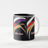 Mok koffietijd met digitaal tribal design (Voorkant rechts)