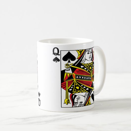 Mok koningin der Spaden (Voorkant rechts)