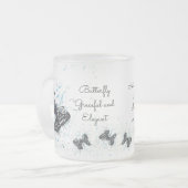 Mok kop van glazen koffie (Voorkant links)