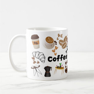 mok, kopje, koffie design koffie is mijn liefde koffiemok