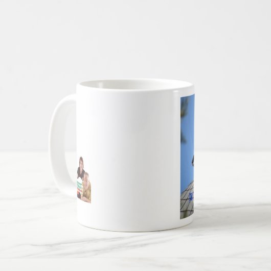 Mok Kruispunten en duif (Voorkant links)