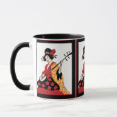 Mok  kunst Geisha & Shamisen (Links)