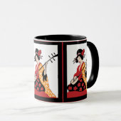 Mok  kunst Geisha & Shamisen (Voorkant rechts)