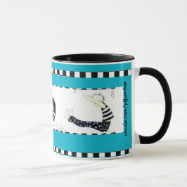 mok " kussen en koffie "