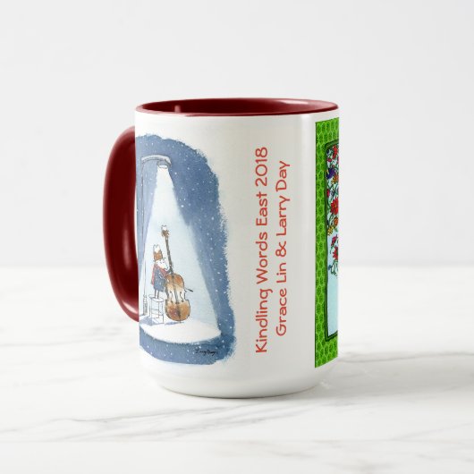 Mok KWE-gastillustratoren (Voorkant links)