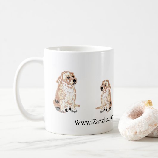 Mok: labrador Retriever Koffiemok (Met donut)