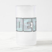 mok "Ladette" stedelijk camo blauw en zwart tekstb (Center)