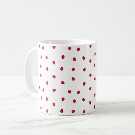 Mok Ladybug Pattern Coffee (Voorkant links)