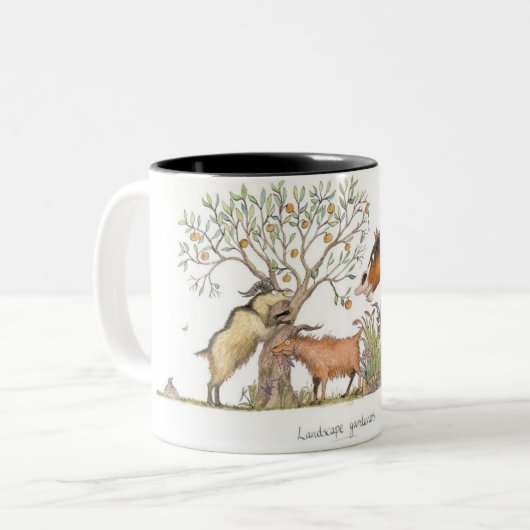 mok "Landschapstuinders". (Voorkant links)