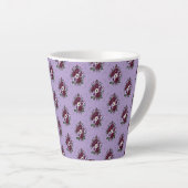 Mok Latte Boeket Viooltjes (Rechterhoek)