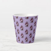 Mok Latte Boeket Viooltjes (Voorkant)