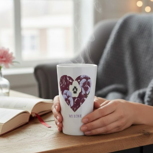 Mok Latte Cœur de Violettes Editie "MY LOVE"