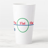 Mok Latte (Flat Earth) RFPMDesigns ©️2024 (Voorkant)