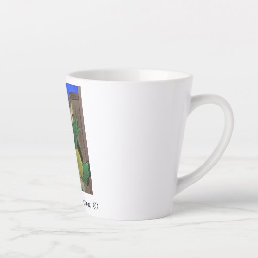 Mok Latte-fun afbeelding van Augie de Schildpad (Rechts)