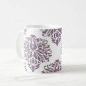 Mok Lavender Elegant Damask Coffee (Voorkant links)