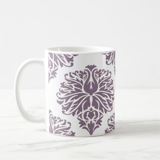Mok Lavender Elegant Damask Coffee (Links)
