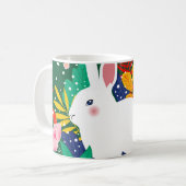 Mok lentestbosblazer witte bunny Coffee (Voorkant links)