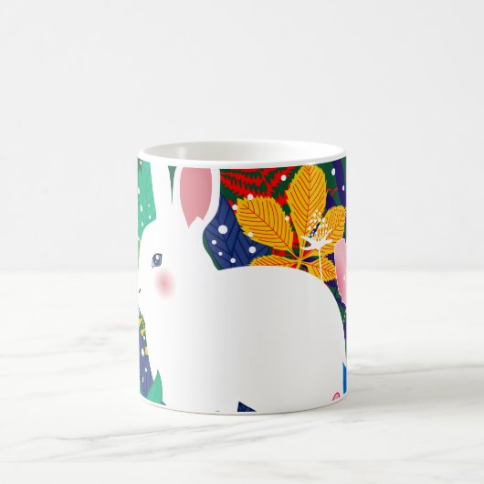 Mok lentestbosblazer witte bunny Coffee (Center)