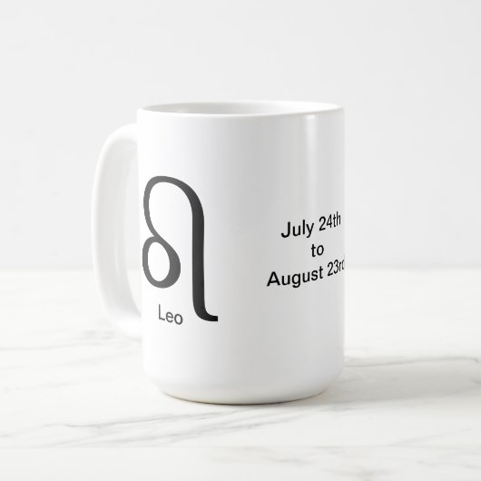 Mok - Leo Glyph (Voorkant links)