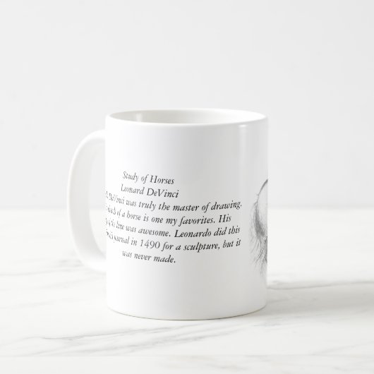 Mok Leonardo DaVinci Horse (Voorkant links)