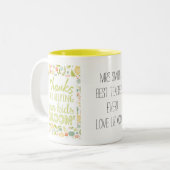 Mok leraar, geweldige, beste leraar, cadeau (Voorkant links)