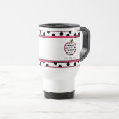Mok leraar — Polka Dot Apple Travel Mug (Voorkant rechts)