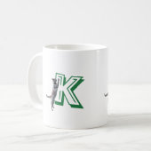 Mok - Letter M met kat en naam (Voorkant links)
