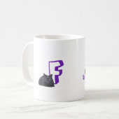 Mok - Letter met Black Cat en Name (Voorkant links)