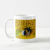 Mok leuke hommel met tekst: "heb een leuke dag" (Links)